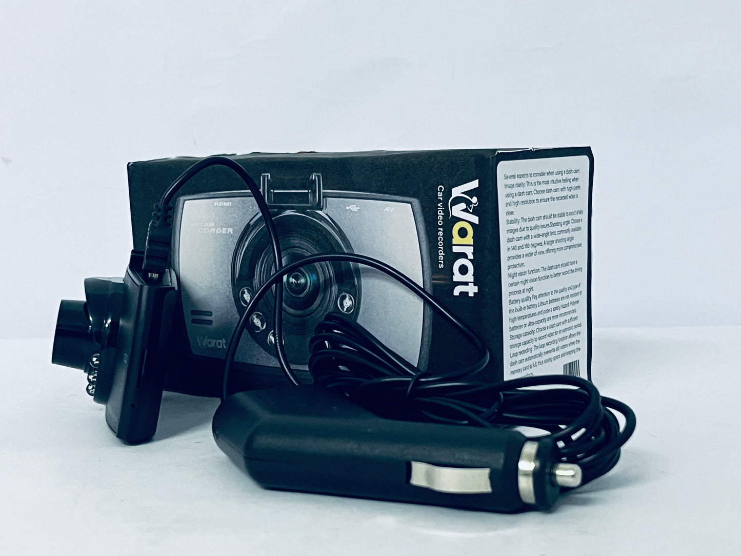 Warat Driving Recorder, Car DVR Camera with Touch Screen Built in Microphone, Front and Rear Video Recorder, Vehicle Camera System