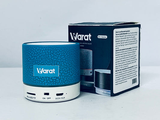 Warat Portable Mini Speaker, Super Bass Stereo Rechargeable Speaker