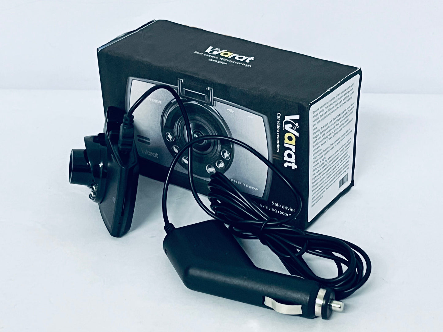 Warat Driving Recorder, Car DVR Camera with Touch Screen Built in Microphone, Front and Rear Video Recorder, Vehicle Camera System