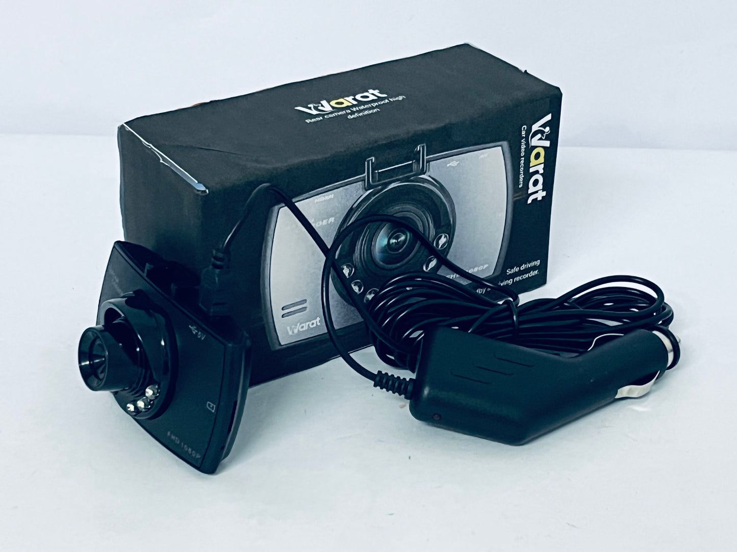 Warat Driving Recorder, Car DVR Camera with Touch Screen Built in Microphone, Front and Rear Video Recorder, Vehicle Camera System