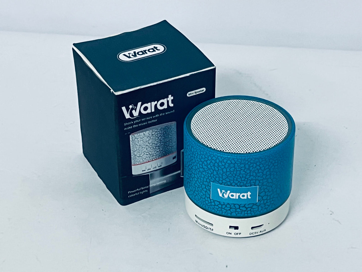 Warat Portable Mini Speaker, Super Bass Stereo Rechargeable Speaker