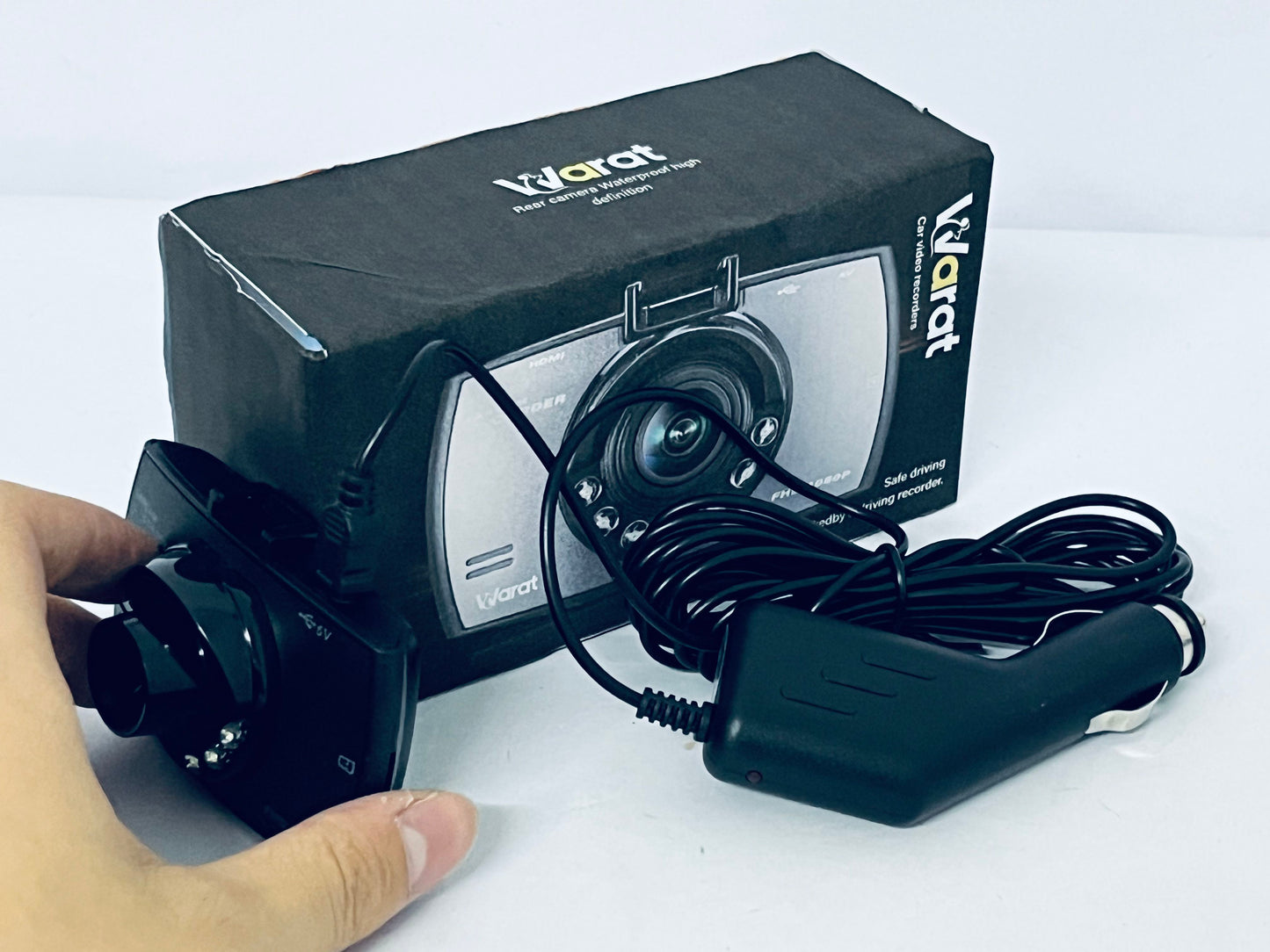 Warat Driving Recorder, Car DVR Camera with Touch Screen Built in Microphone, Front and Rear Video Recorder, Vehicle Camera System