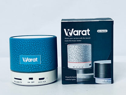 Warat Portable Mini Speaker, Super Bass Stereo Rechargeable Speaker