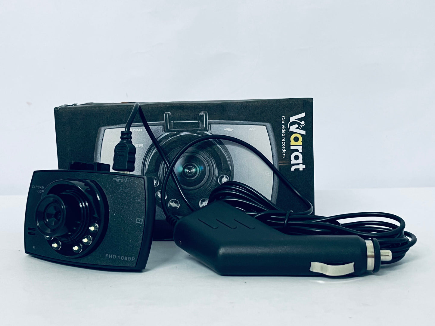 Warat Driving Recorder, Car DVR Camera with Touch Screen Built in Microphone, Front and Rear Video Recorder, Vehicle Camera System