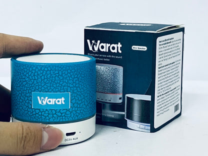 Warat Portable Mini Speaker, Super Bass Stereo Rechargeable Speaker