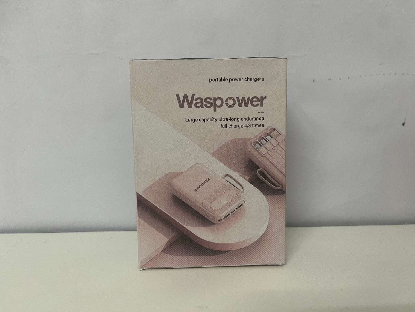 Waspower Digital Display Large-Capacity Portable Power Bank Travel Essential for Uninterrupted Battery Life