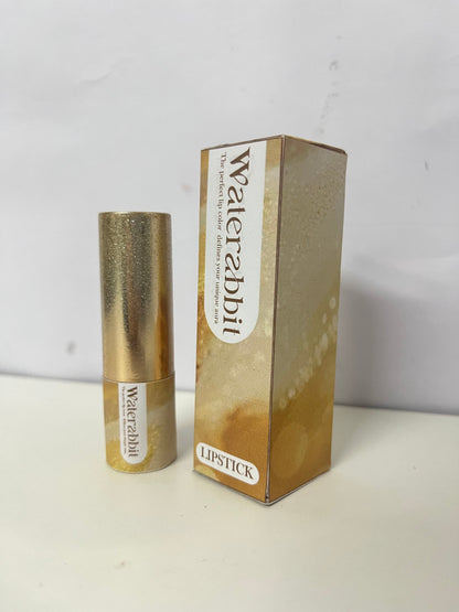 【Waterabbit Sparkling Gold Matte Lipstick】—— Luxe Color That Defines Your Unique Aura