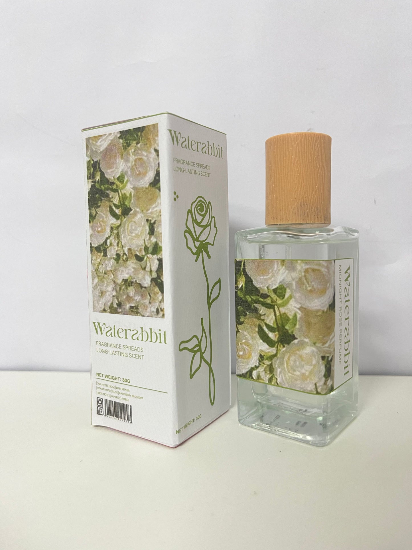 【Waterabbit Midnight Rose Perfume】—— Enchanting Floral Scent That Lingers