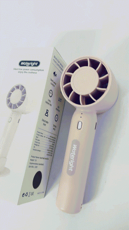 Wateright Electric fans Mini Handheld Fan,Portable Fan Rechargeable with 4 Speeds,Travel Essential Summer Accessory for Women: Hand fan for, Makeup, Eyelash, and Face Cooling