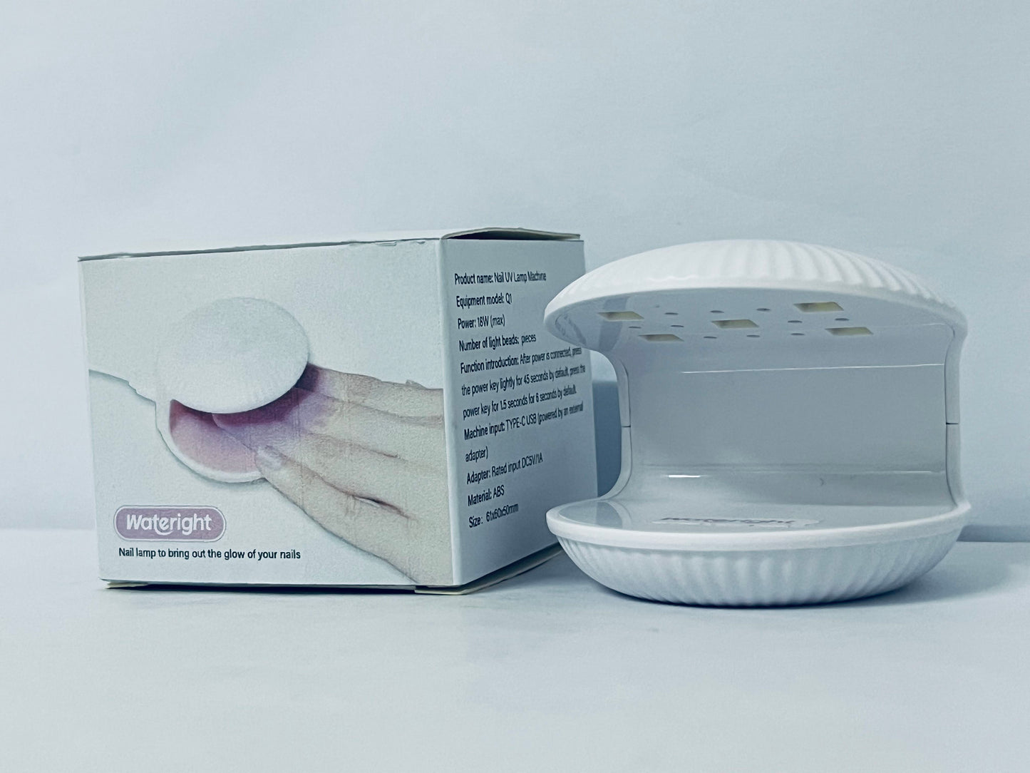 Wateright Nail lamps Gel Nail Small Portable Nail Dryer with USB Cable for Single Finger Nail Art Tools Manicure Kit Manicure