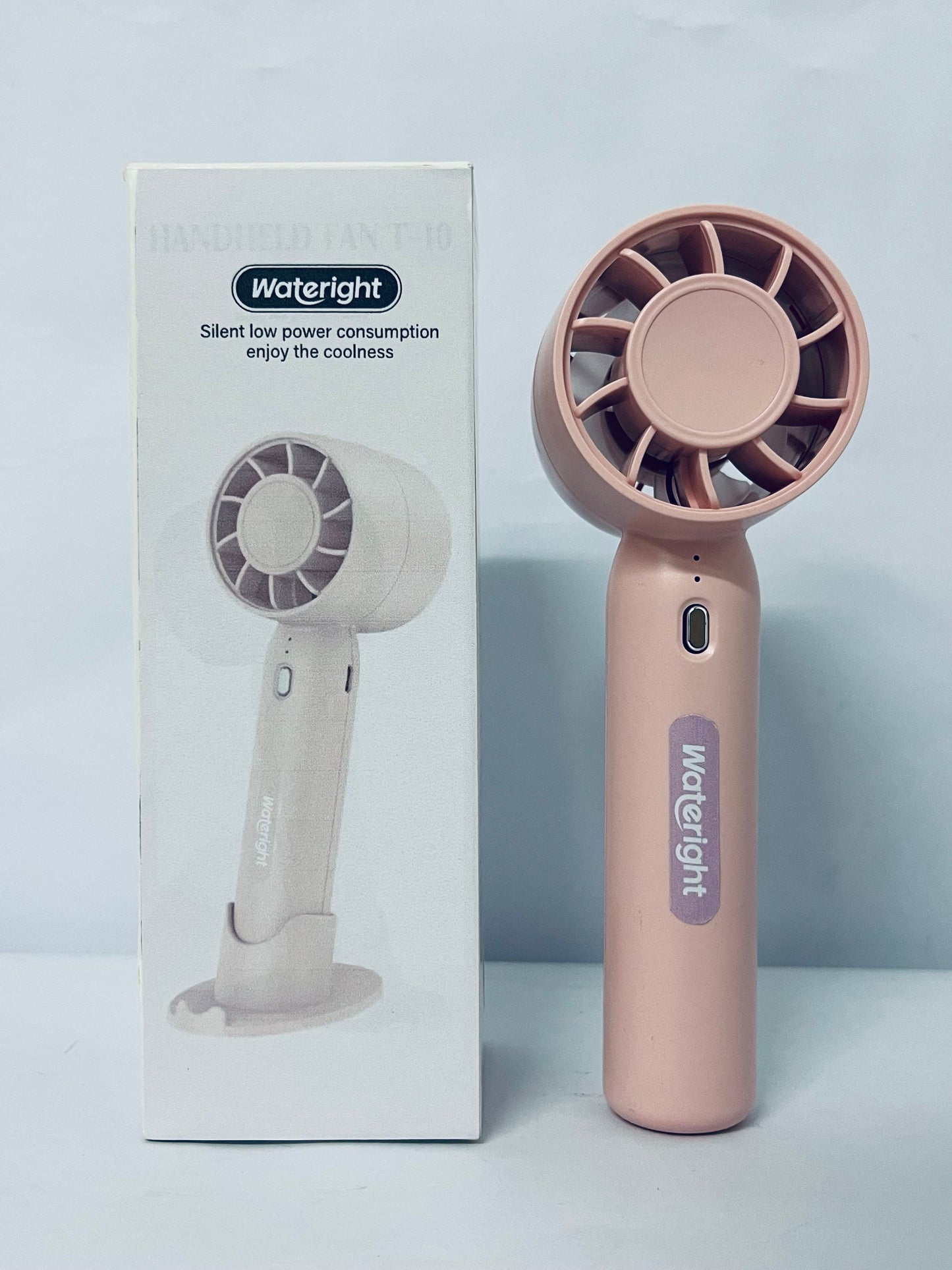 Wateright Electric fans Mini Handheld Fan,Portable Fan Rechargeable with 4 Speeds,Travel Essential Summer Accessory for Women: Hand fan for, Makeup, Eyelash, and Face Cooling