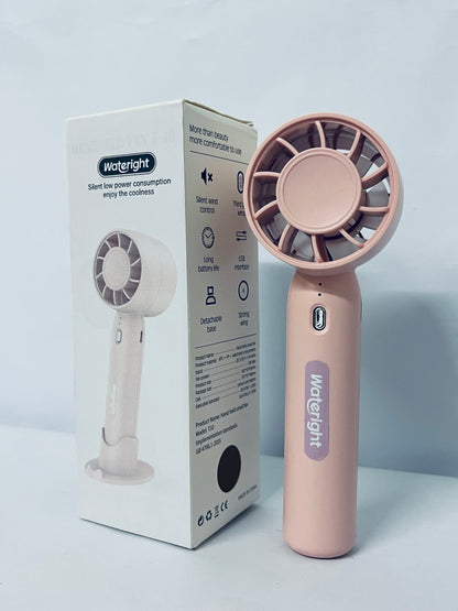 Wateright Electric fans Mini Handheld Fan,Portable Fan Rechargeable with 4 Speeds,Travel Essential Summer Accessory for Women: Hand fan for, Makeup, Eyelash, and Face Cooling