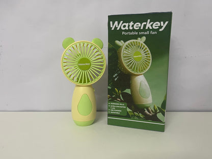 [Waterkey Electric fans]——Cute Bear Handheld Mini Fan - Portable Rechargeable Fan