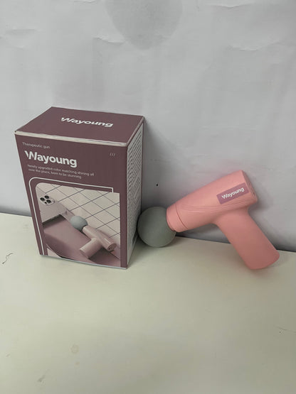 Wayoung Mini Fascia Gun, Pink Portable Muscle Relaxation Device, Ideal for Fitness/Home/Office Use