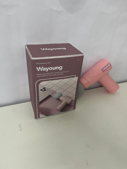 Wayoung Mini Fascia Gun, Pink Portable Muscle Relaxation Device, Ideal for Fitness/Home/Office Use
