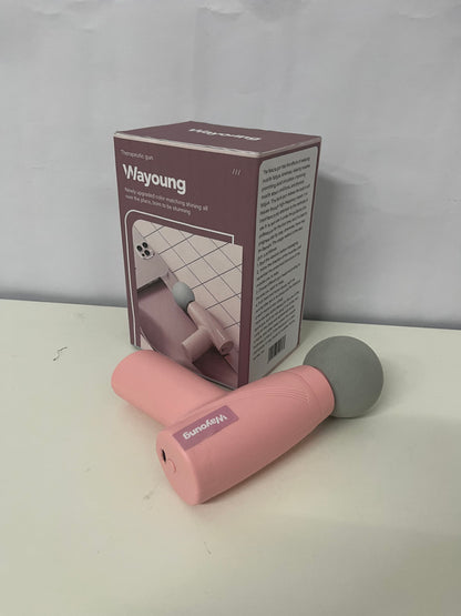 Wayoung Mini Fascia Gun, Pink Portable Muscle Relaxation Device, Ideal for Fitness/Home/Office Use