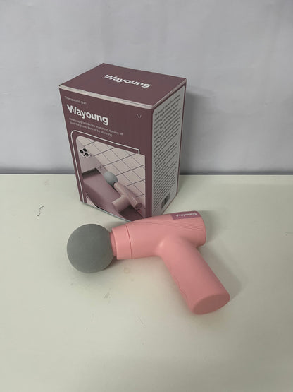 Wayoung Mini Fascia Gun, Pink Portable Muscle Relaxation Device, Ideal for Fitness/Home/Office Use