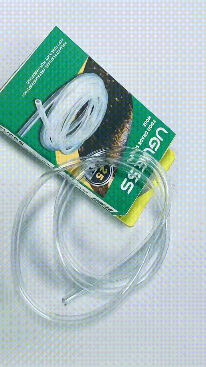 UGUESS PVC Hose Tube,4mm(0.15") ID x 6mm(0.23") OD 3 Meter 9.8ft Clear Vinyl Tubing,Plastic Flexible Water Pipe