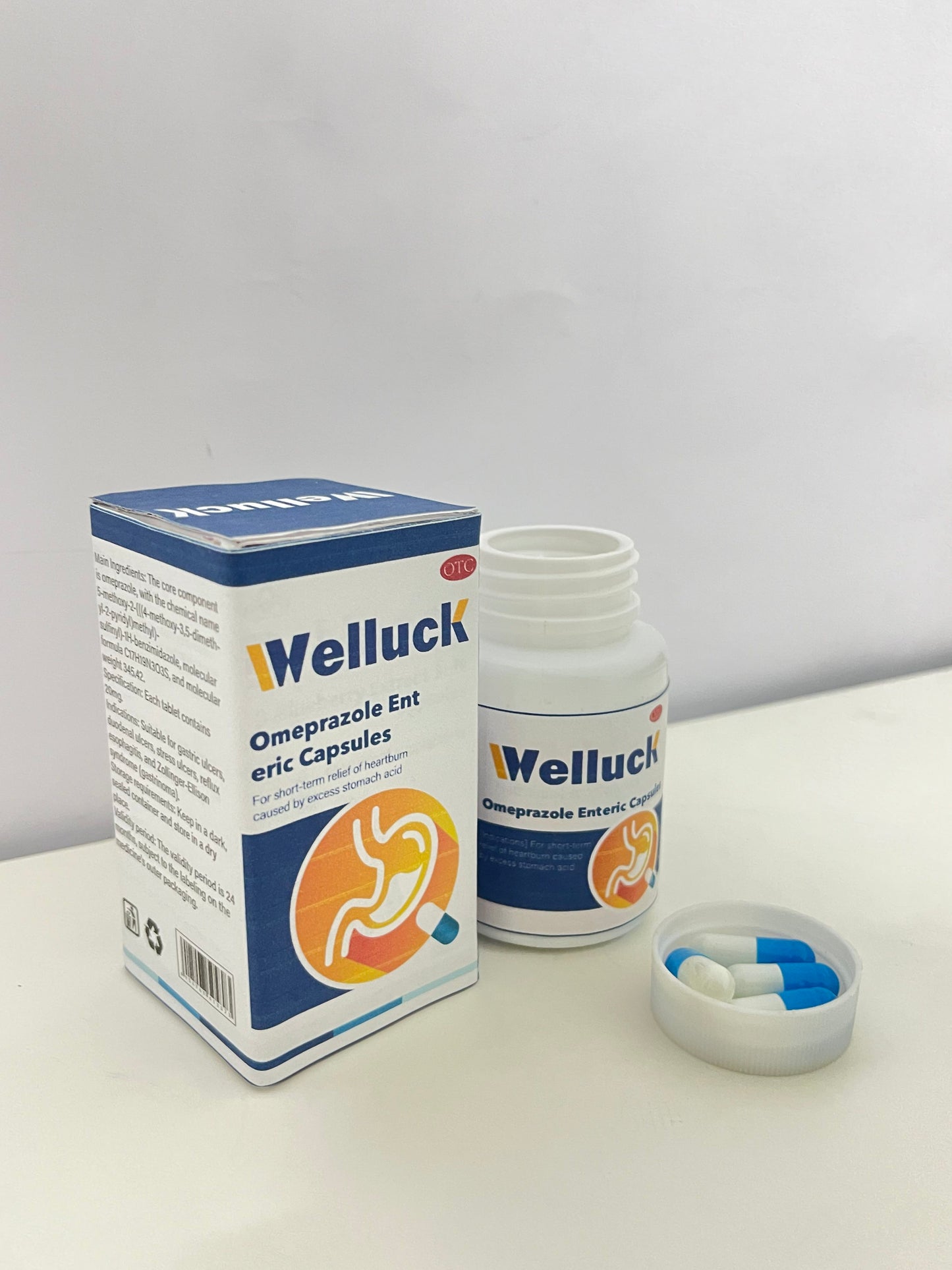 Welluck GI Motility Complex, 60 Capsules – All Natural Digestive Enzyme Support – Gut Health Supplement– Supports Gastrointestinal Motility and Transport – Aids Small Bowel and Stomach