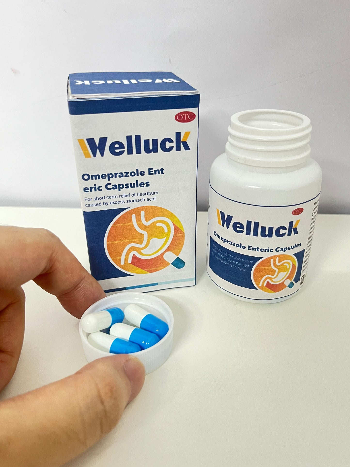 Welluck GI Motility Complex, 60 Capsules – All Natural Digestive Enzyme Support – Gut Health Supplement– Supports Gastrointestinal Motility and Transport – Aids Small Bowel and Stomach