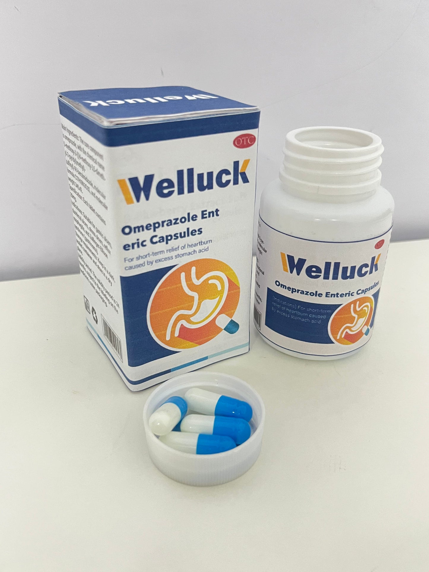 Welluck GI Motility Complex, 60 Capsules – All Natural Digestive Enzyme Support – Gut Health Supplement– Supports Gastrointestinal Motility and Transport – Aids Small Bowel and Stomach