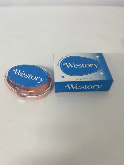 Westory Dual Blush | CR02 Baby Smile | Dual Color, Jelly Texture, 12 Colors, Longwear, Long-lasting | 7.2g