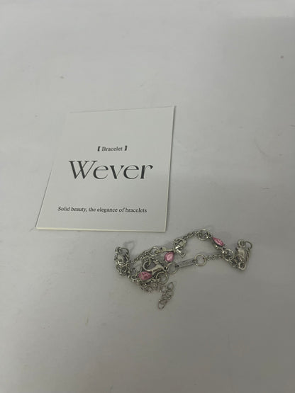 Wever 925 Sterling Silver Birthstone Bracelet for Women - Pretty Adjustable Heart Infinity Charm bracelets for Mother Daughter Sisters Bestie - Mother's Day Christmas Anniversary Birthday Gift Jewelry