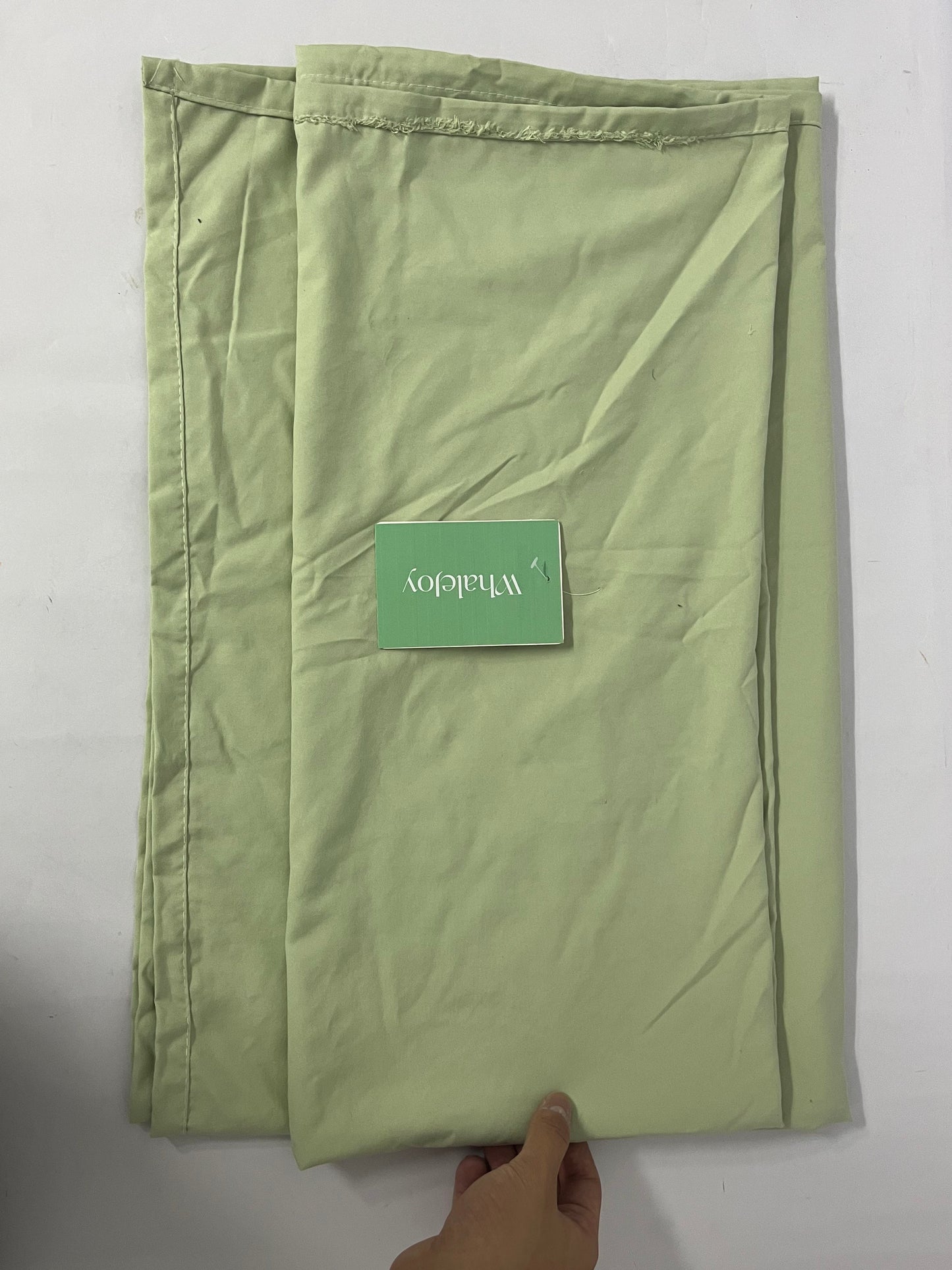 WhaleJoy 100% Cotton Percale Sheets Queen Size, Green, Crisp Cool and Strong Bed Linen
