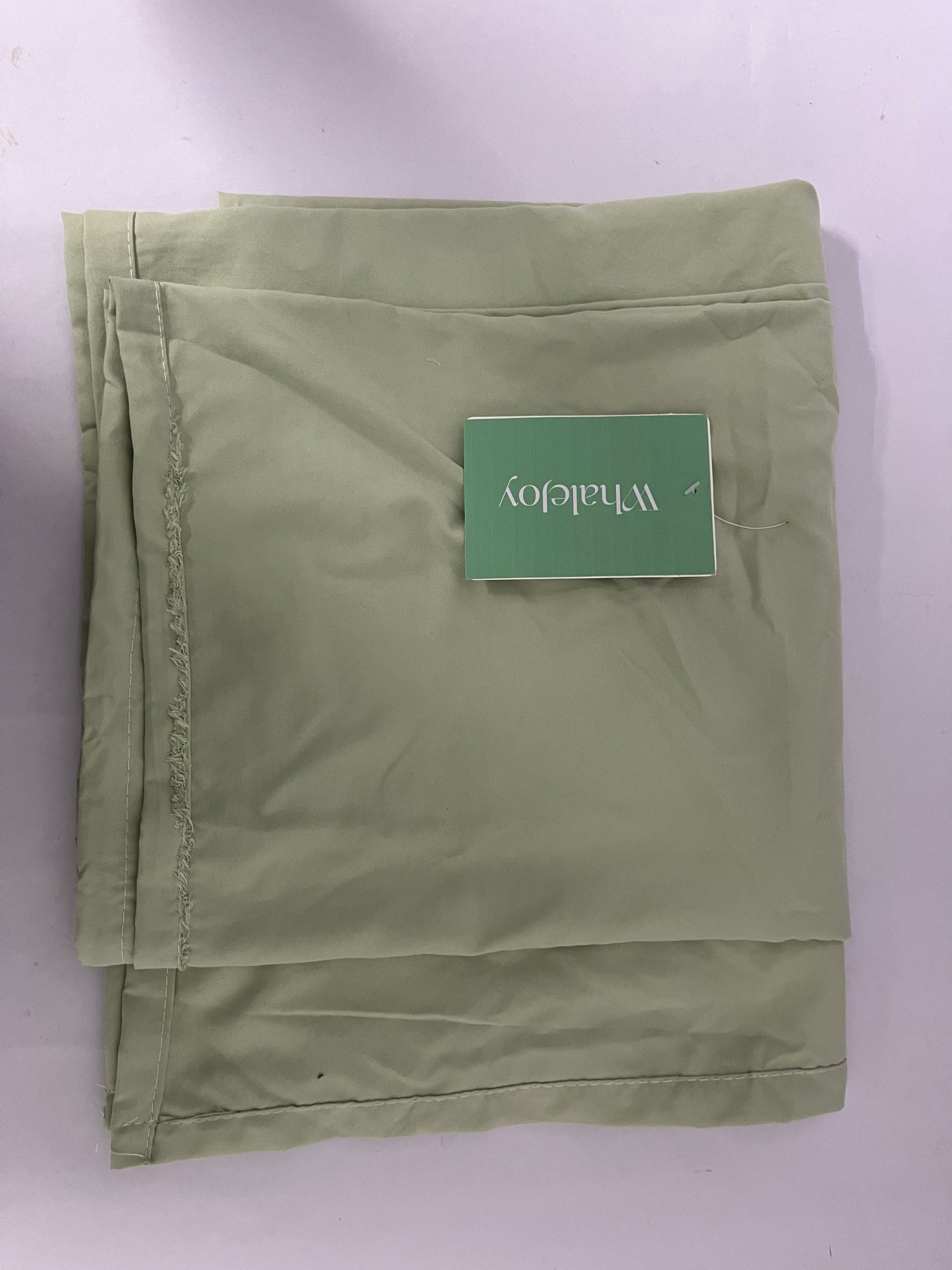 WhaleJoy 100% Cotton Percale Sheets Queen Size, Green, Crisp Cool and Strong Bed Linen