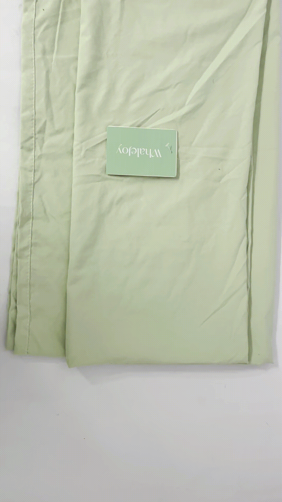 WhaleJoy 100% Cotton Percale Sheets Queen Size, Green, Crisp Cool and Strong Bed Linen