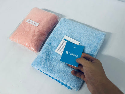 WhaleJoy Bath Towels Set 27 x 54 Inches, 100% Cotton, Larger & Lighter Weight, Quicker to Dry, Super Soft and Absorbent, Perfect for Bathroom