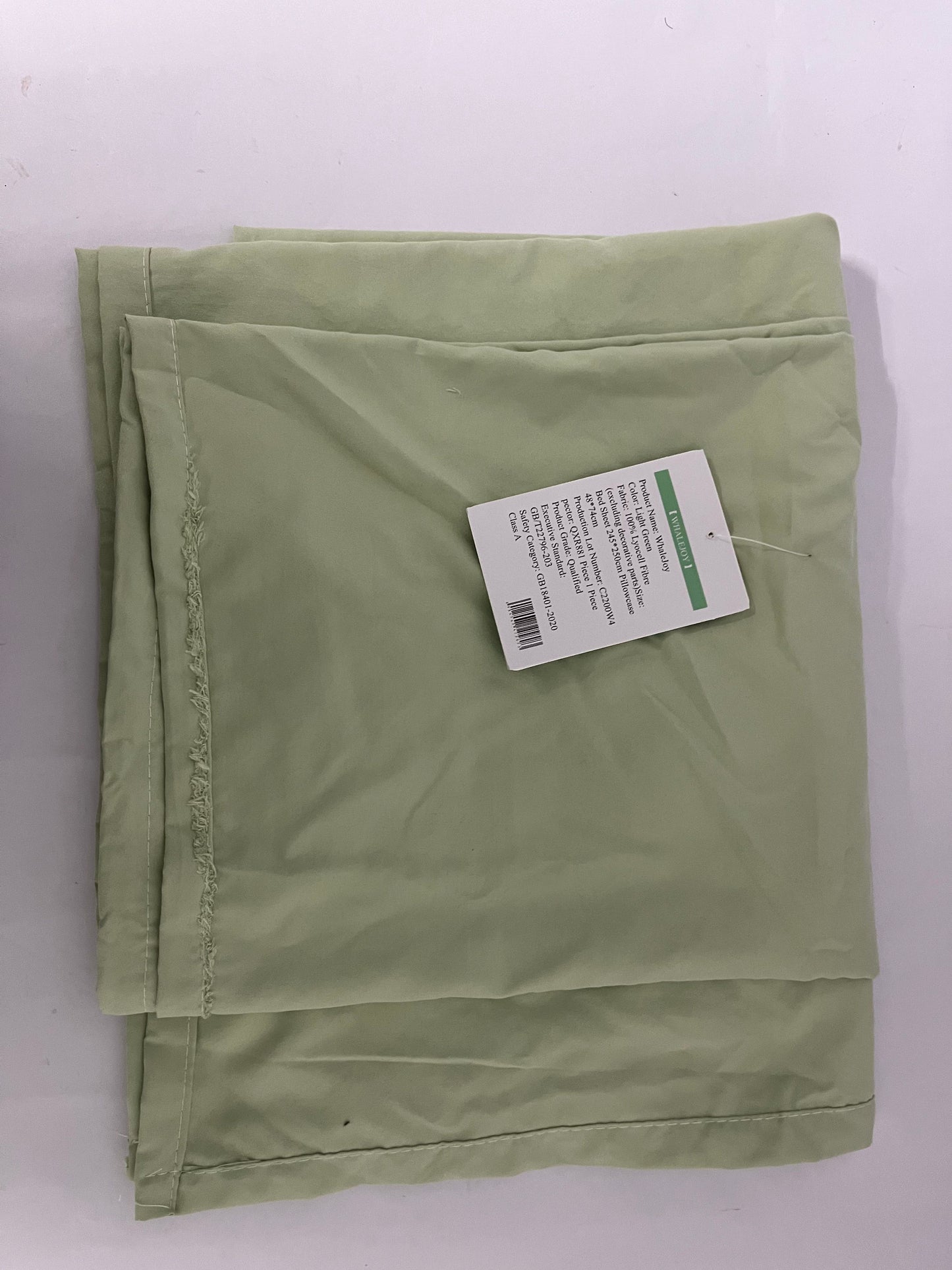 WhaleJoy 100% Cotton Percale Sheets Queen Size, Green, Crisp Cool and Strong Bed Linen