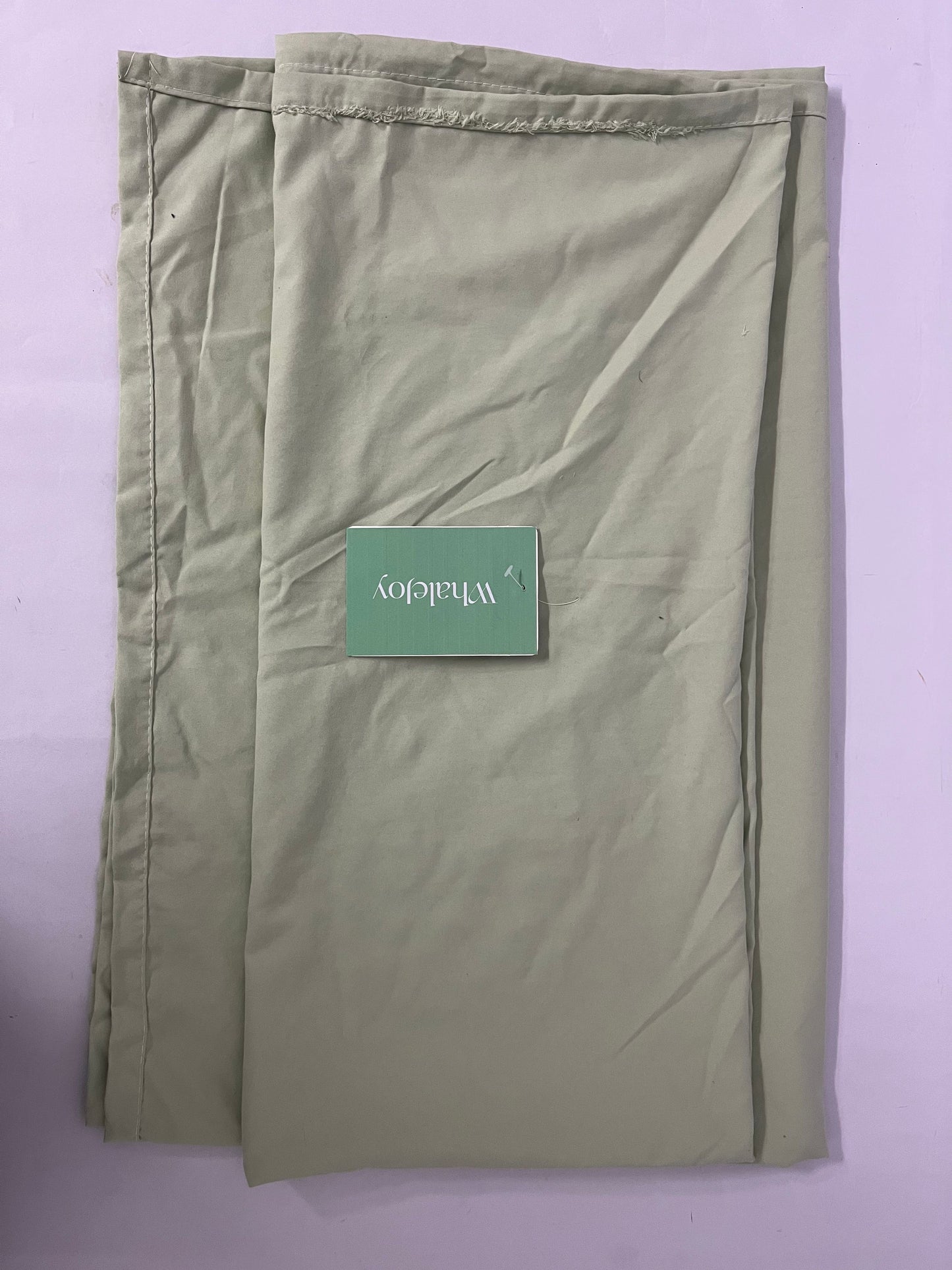 WhaleJoy 100% Cotton Percale Sheets Queen Size, Green, Crisp Cool and Strong Bed Linen