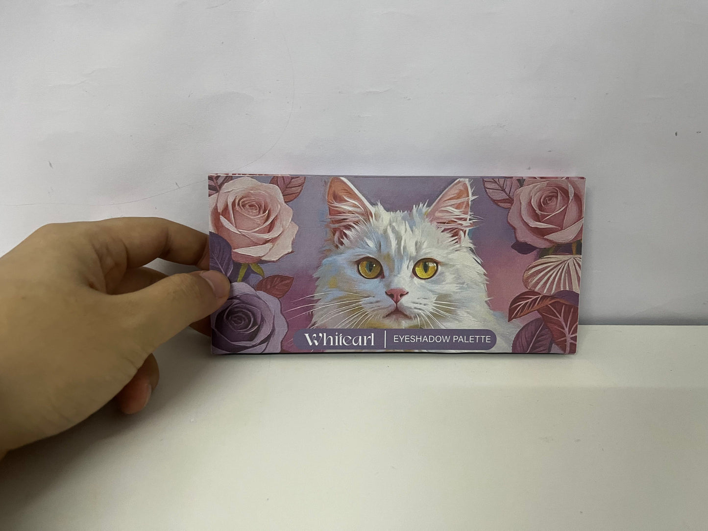 [Whitearl Eye shadows]-Cat & Rose Eyeshadow Palette - Matte & Shimmer Multi-Use Makeup Palette