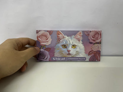 [Whitearl Eye shadows]-Cat & Rose Eyeshadow Palette - Matte & Shimmer Multi-Use Makeup Palette