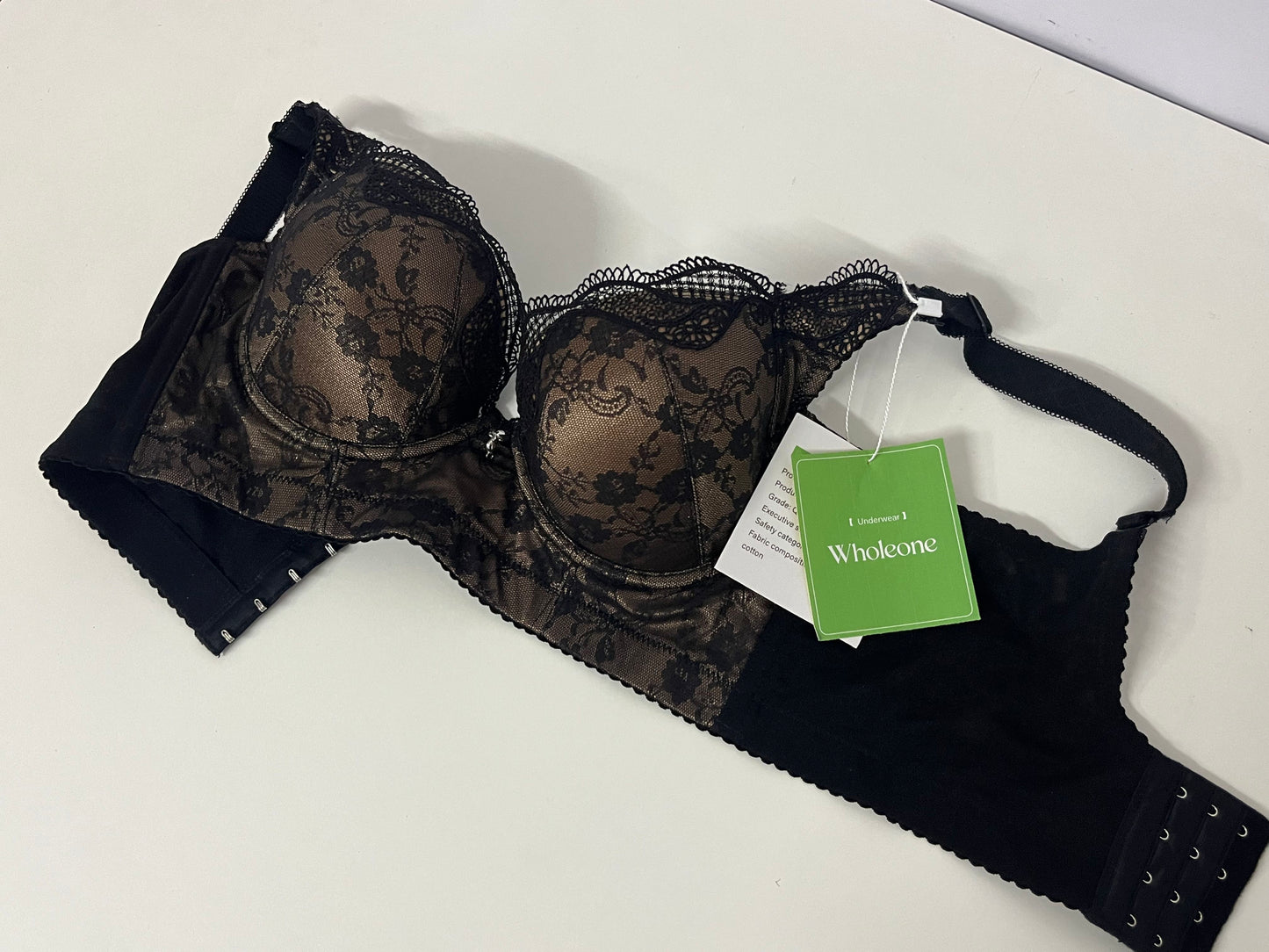 [Wholeone Bras]-Black Lace Push-Up Bra - Sexy Breathable Shaping Lingerie