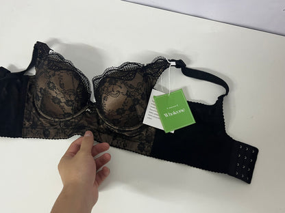 [Wholeone Bras]-Black Lace Push-Up Bra - Sexy Breathable Shaping Lingerie