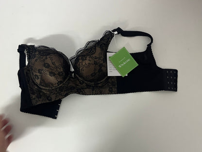 [Wholeone Bras]-Black Lace Push-Up Bra - Sexy Breathable Shaping Lingerie