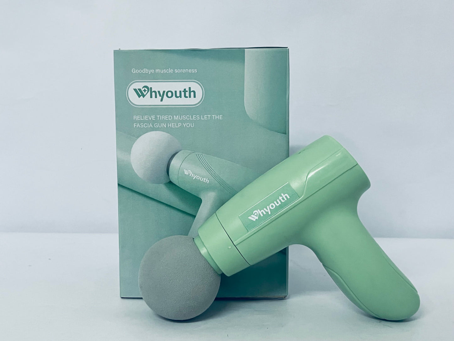 Whyouth Massage Gun Compact Cordless Design for On-The-Go, Quiet Operation for Office Travel, Relieves Muscle Stiffness & Neck Shoulder Tension
