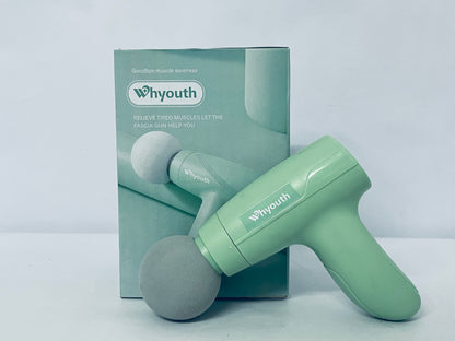 Whyouth Massage Gun Compact Cordless Design for On-The-Go, Quiet Operation for Office Travel, Relieves Muscle Stiffness & Neck Shoulder Tension