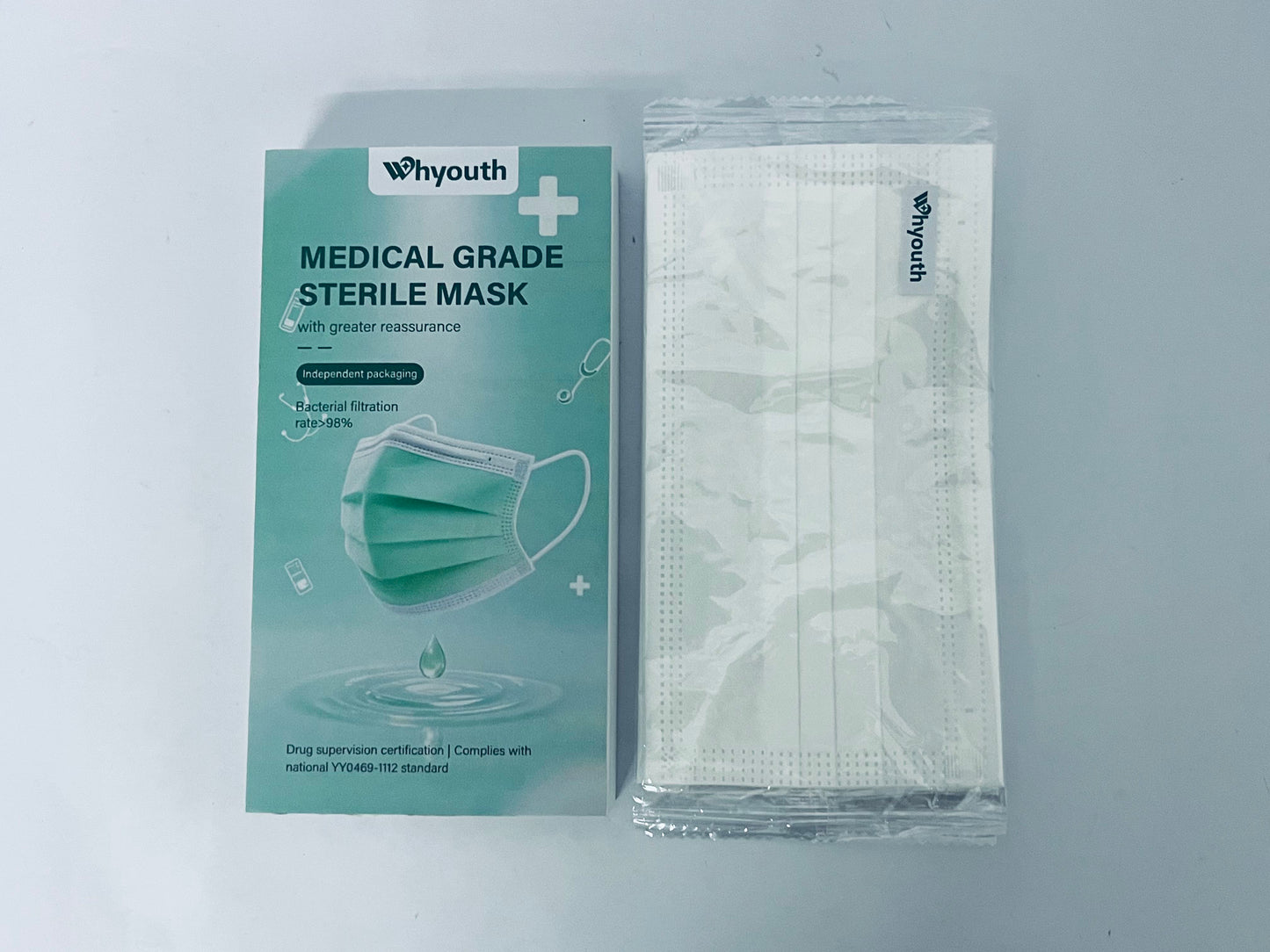 Whyouth Disposable 3-Ply Face Masks - ASTM Level 1 Certified, Earloop Breathable Masks for Daily Protection, 30-Pack