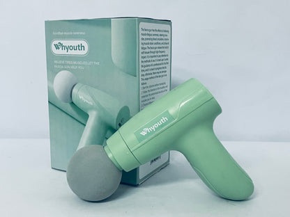Whyouth Massage Gun Compact Cordless Design for On-The-Go, Quiet Operation for Office Travel, Relieves Muscle Stiffness & Neck Shoulder Tension