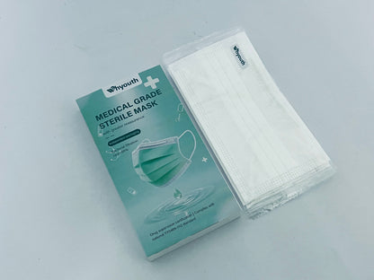 Whyouth Disposable 3-Ply Face Masks - ASTM Level 1 Certified, Earloop Breathable Masks for Daily Protection, 30-Pack