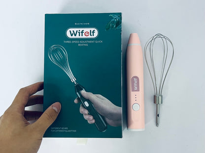 Wifelf Handheld Mixers, USB Rechargable Handheld Eggs Beater Cordless Electric Food Mixers Detachable Milk Frothers Kitchen Tool