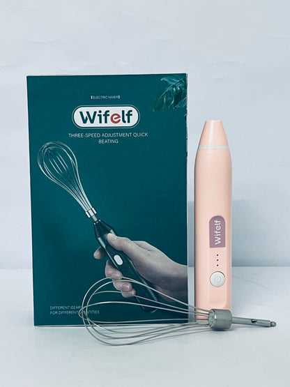 Wifelf Handheld Mixers, USB Rechargable Handheld Eggs Beater Cordless Electric Food Mixers Detachable Milk Frothers Kitchen Tool