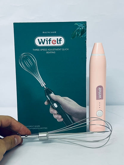 Wifelf Handheld Mixers, USB Rechargable Handheld Eggs Beater Cordless Electric Food Mixers Detachable Milk Frothers Kitchen Tool