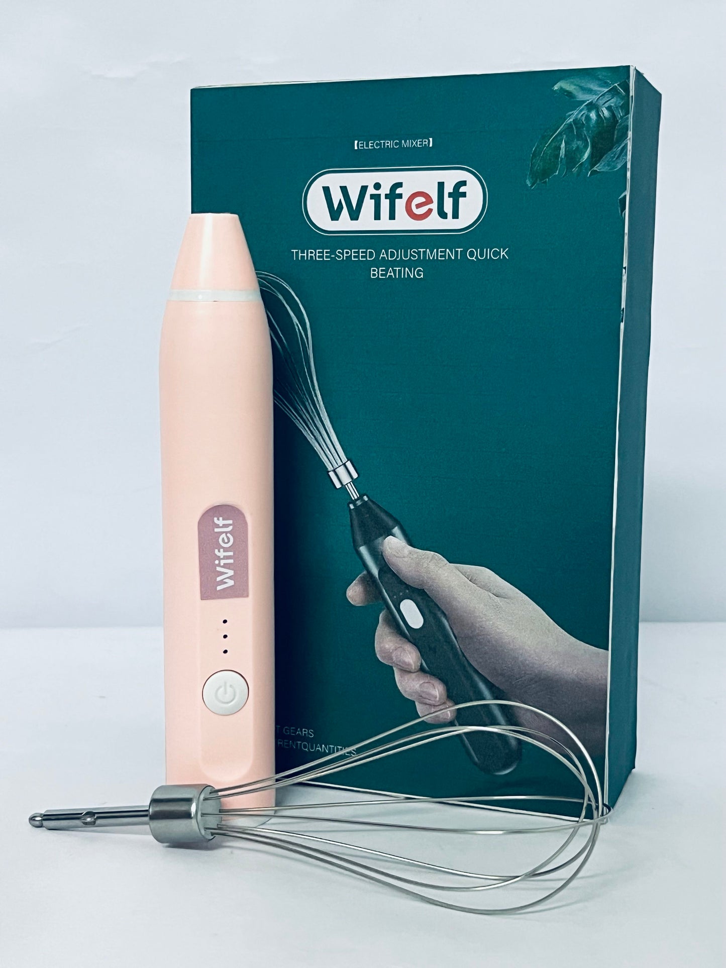 Wifelf Handheld Mixers, USB Rechargable Handheld Eggs Beater Cordless Electric Food Mixers Detachable Milk Frothers Kitchen Tool