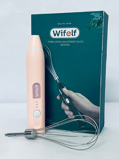 Wifelf Handheld Mixers, USB Rechargable Handheld Eggs Beater Cordless Electric Food Mixers Detachable Milk Frothers Kitchen Tool
