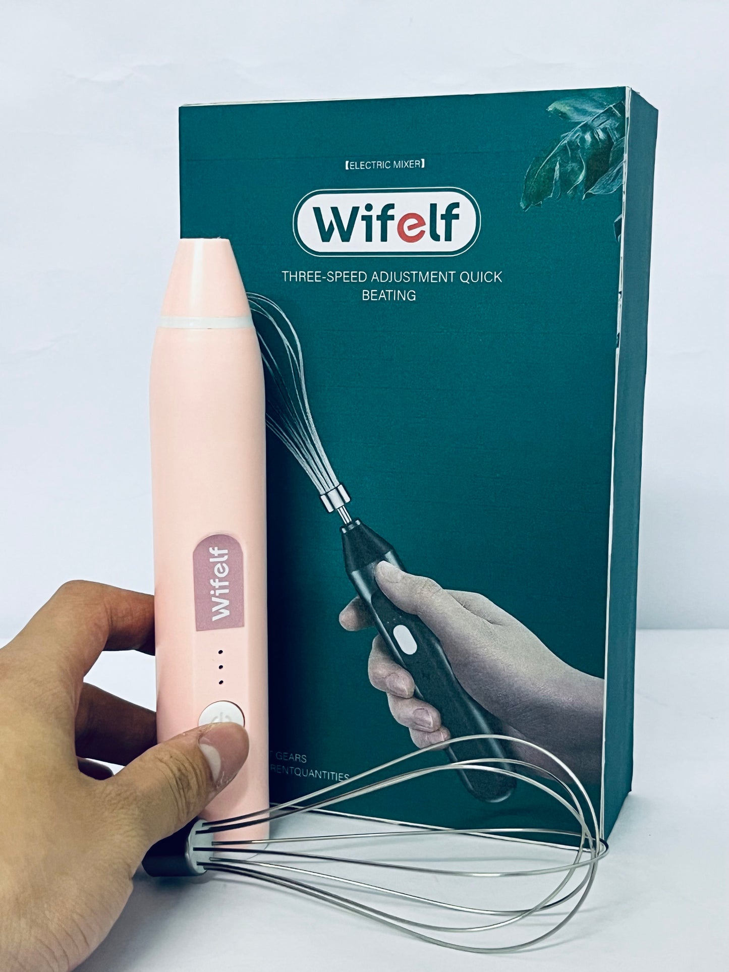 Wifelf Handheld Mixers, USB Rechargable Handheld Eggs Beater Cordless Electric Food Mixers Detachable Milk Frothers Kitchen Tool