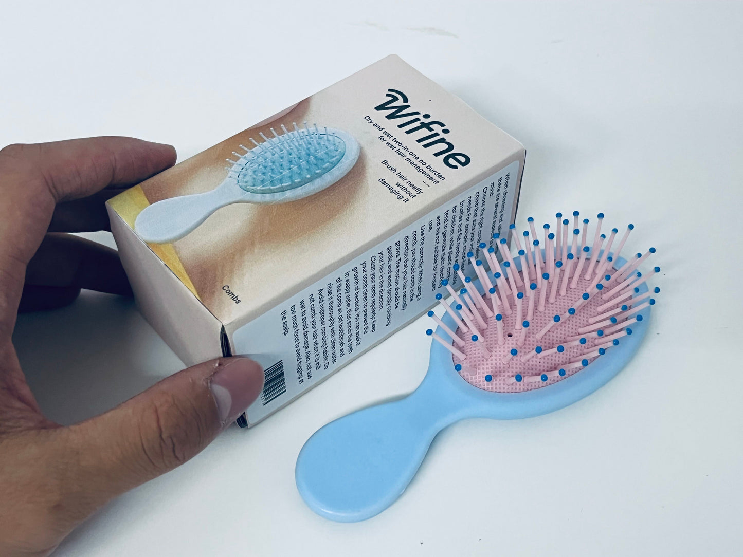 Wifine Dry & Wet 2-in-1 Hair Brush, Tangle-Free Brushing Without Hair Damage, Ideal for All Hair Types